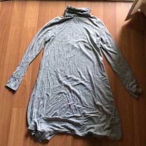 Funnel turtle neck tunic soft sweater